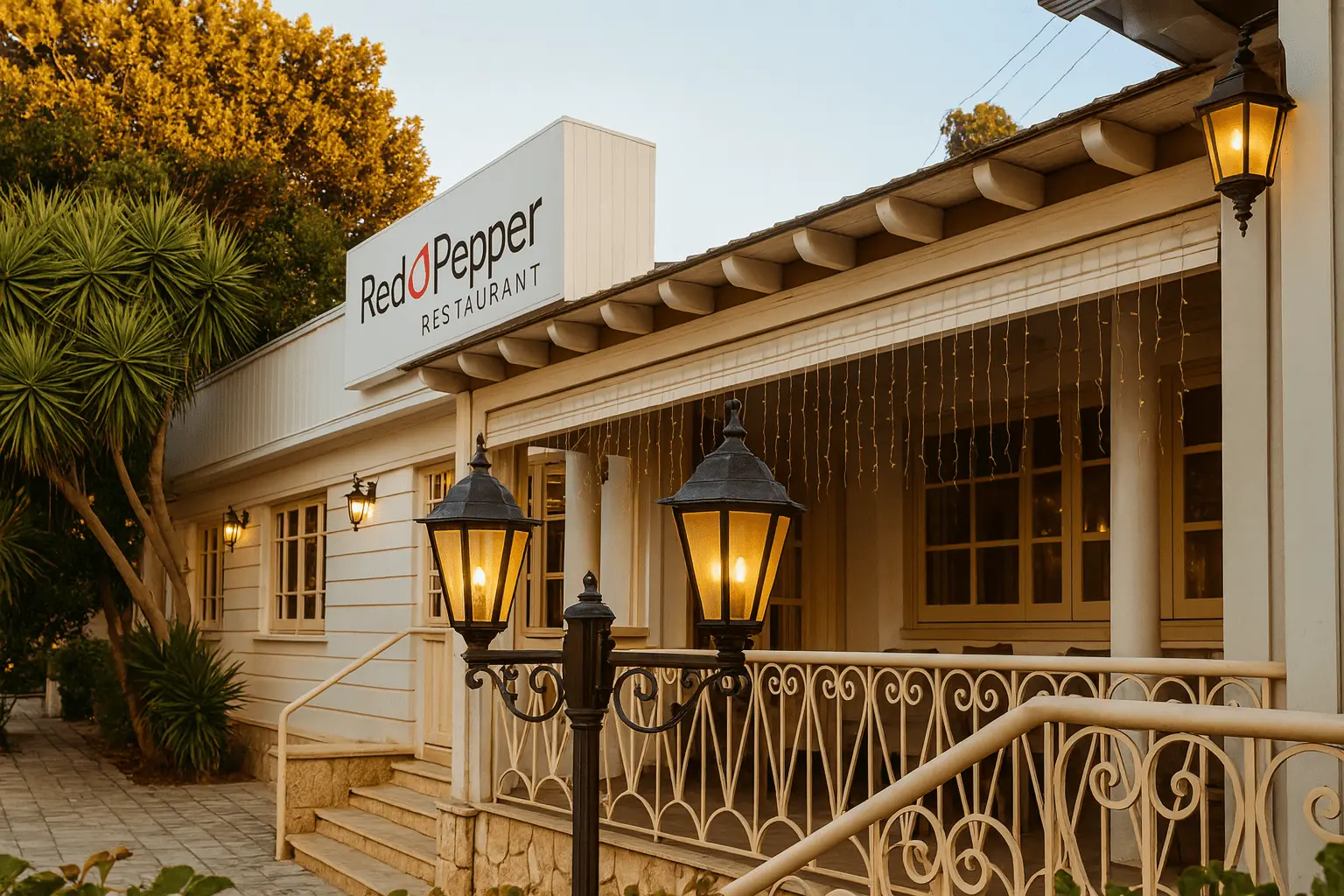 front of red pepper